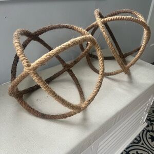 Rustic Rope Orb Home Decor Set